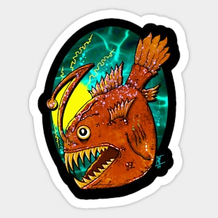 Angler fish Sticker